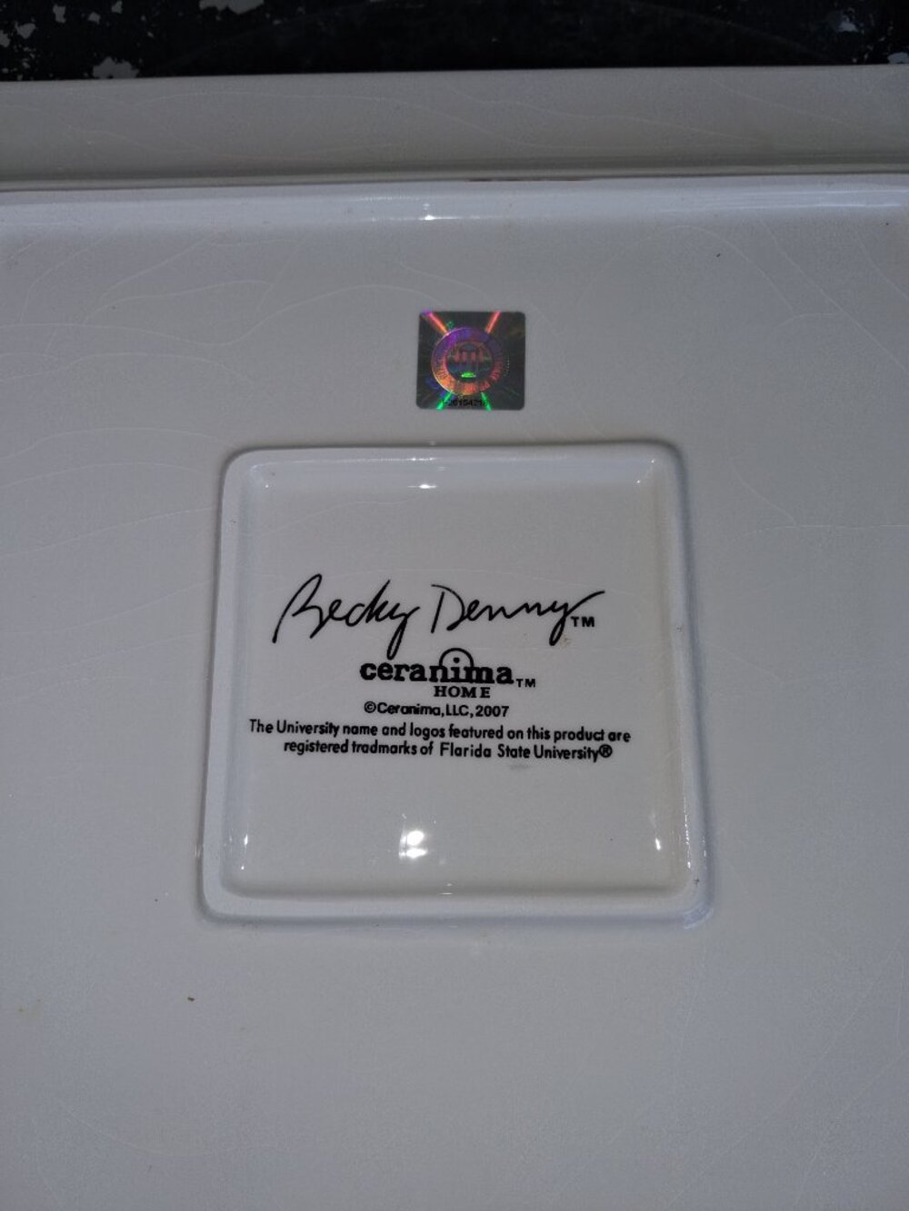FSU Ceramic Platter - Picture 11 of 13